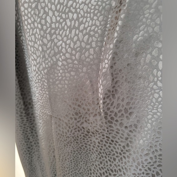 Emma & Michelle, black satin slip dress with animal print design, size M - Picture 3 of 4